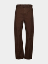Lemaire Espresso Twisted Belted Pants