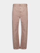 Lemaire Mauve Twisted Belted Pants