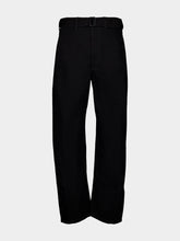 Lemaire Black Twisted Belted Pants