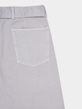 Snowy Blue Grey Twisted Belted Pants | PDP - Fashion Clinic