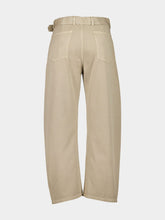 Lemaire Natural Beige Twisted Belted Pants