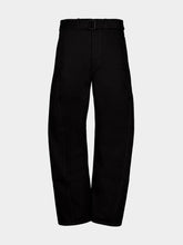 Lemaire Black Twisted Belted Denim Pants