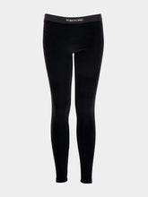 Tom Ford Lustrous Velour Black Leggings