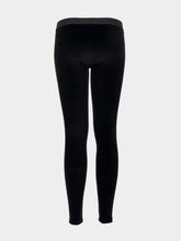 Tom Ford Lustrous Velour Black Leggings