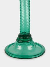 Gordiola Green Palm Tree Glass Candelabra 40cm