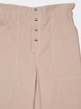 Marni Beige Cotton Nylon Paperbag Trousers