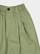 Marni Pale Mint Green Pleated Canvas Trousers