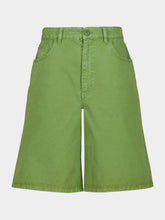 Marni Garden Green Denim Shorts