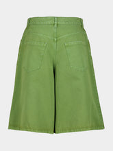 Marni Garden Green Denim Shorts