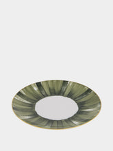 Marie Daâge Dinner Plate Coupe Panache in Snake Green and Khaki
