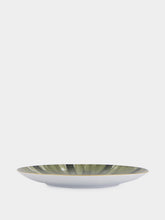 Marie Daâge Dinner Plate Coupe Panache in Snake Green and Khaki