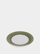Marie Daâge Salad/Dessert Plate Coupe Panache in Snake Green and Khaki