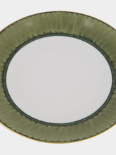 Marie Daâge Salad/Dessert Plate Coupe Panache in Snake Green and Khaki