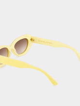 Emmanuelle Khanh Glossy Vanilla Paris Butterfly Sunglasses
