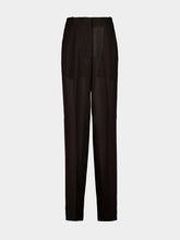 Tom Ford Espresso Brown Tailored Wide-Leg Pleated Wool Trousers