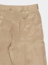 Tom Ford Desert Taupe Silk Satin Double Pleat Pants