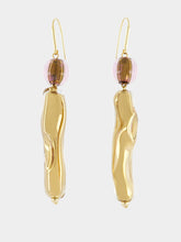 Isabel Marant Sculpted Golden Drop Earrings