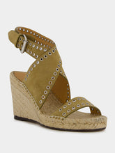 Isabel Marant Iriane Brown Leather Espadrilles