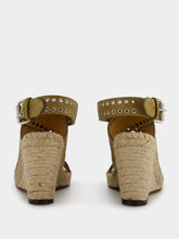 Isabel Marant Iriane Brown Leather Espadrilles