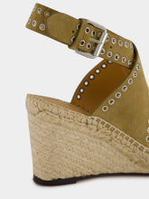 Isabel Marant Iriane Brown Leather Espadrilles