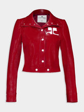 Courrèges Red Reedition Vinyl Jacket