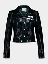 Courrèges Dark Green Reedition Vinyl Jacket