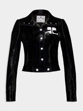 Courrèges Black Reedition Vinyl Jacket