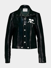 Courrèges Dark Green Reedition Vinyl Jacket