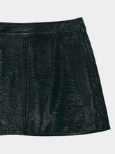Courrèges Dark Green Reedition Vinyl Mini Skirt