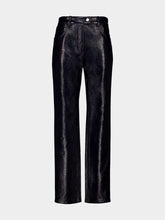 Courrèges Navy Reedition Vinyl 5-Pocket Pants