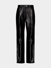 Courrèges Black Reedition Vinyl 5-Pocket Pants