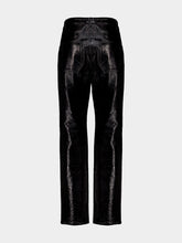 Courrèges Black Reedition Vinyl 5-Pocket Pants