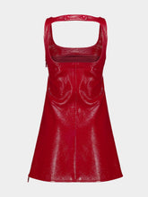 Courrèges Red Reedition Vinyl Mini Dress