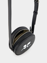 Courrèges Black ReEdition Leather Mini Circle Bag