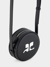 Courrèges Black ReEdition Leather Mini Circle Bag