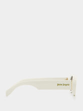 Palm Angels Gilroy White Sunglasses