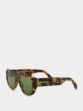 Palm Angels Havana Brown Joshua Mask Sunglasses