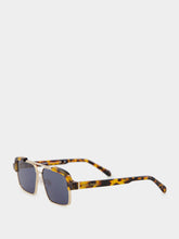 Palm Angels Havana Brown Panorama Rectangular Sunglasses