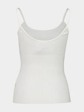 Courrèges White Rib Knit Reedition Tank Top