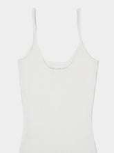 Courrèges White Rib Knit Reedition Tank Top