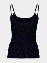 Courrèges Navy Rib Knit Tank Top