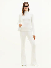 Courrèges Heritage White ReEdition Rib Knit Mockneck Sweater
