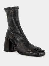 Courrèges Black Reedition Vinyl Ankle Boots