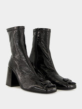Courrèges Black Reedition Vinyl Ankle Boots