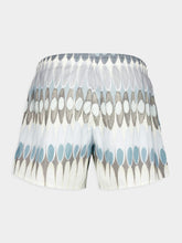 Commas White Short Swim Shorts