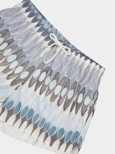 Commas White Short Swim Shorts