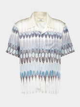 Commas White Eclipse Silk Camp Collar Shirt