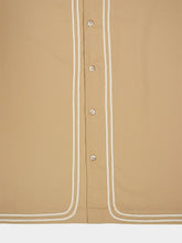 Commas Beige Braided Cord Camp Collar Shirt