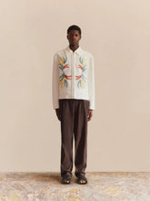 Commas Tufted Palm leaf Embroidered Boucle Jacket