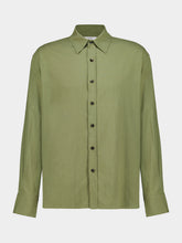 Commas Green Classic Linen Blend Shirt